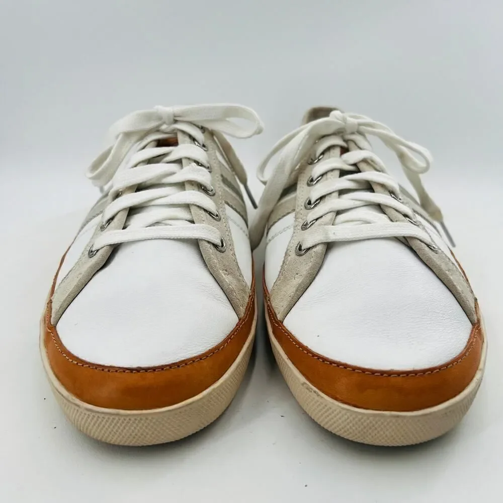 Coach Brad Women's Fashion Sneakers Lace Up White Leather Shoes Size 13M